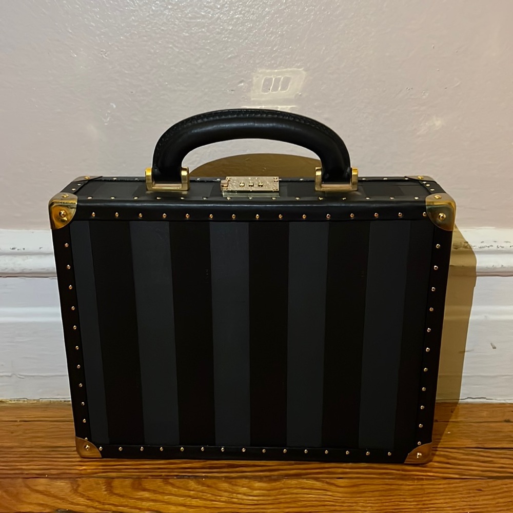 Fendi vintage unisex FF Pequin logo monogram trunk briefcase bag - Picture 2 of 13